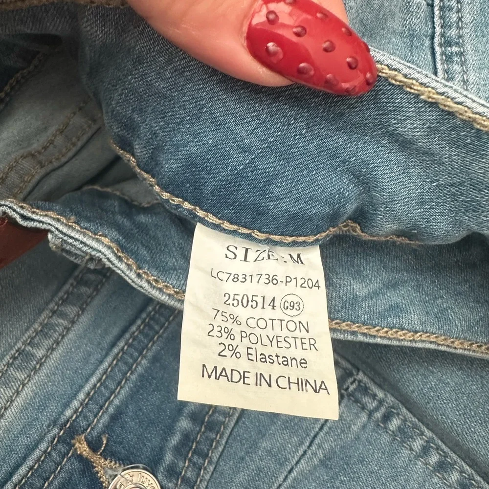 Luvamia Women's Light Blue Jean Shorts - Picture 5 of 5